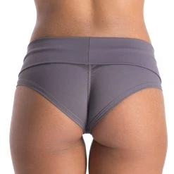 Poledancerka High-Low Brazil Shorts - Grey