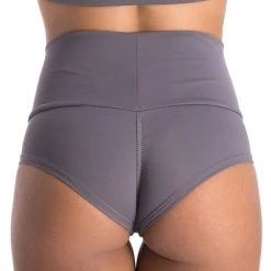 Poledancerka High-Low Brazil Shorts - Grey