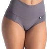 Poledancerka High-Low Brazil Shorts - Grey