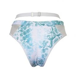 All Pole Wear Hamade Activewear Strappy High Waisted Bottoms - Aqua Snake 11 All Pole Wear Hamade Activewear Strappy High Waisted Bottoms - Aqua Snake
