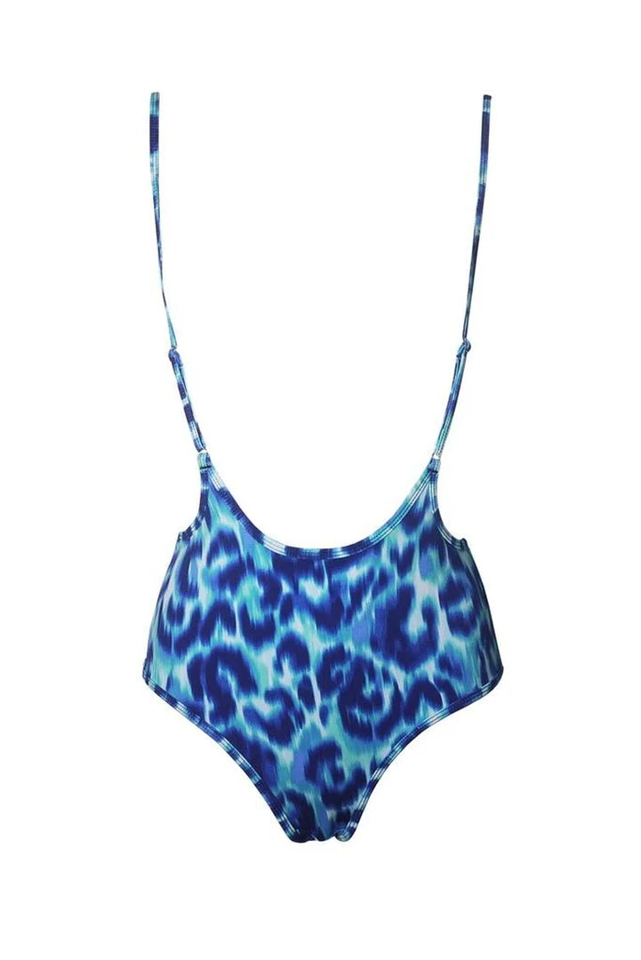 Hamade Activewear High Waisted Sling Bottoms - Blue Leopard All Pole Wear 5 Hamade Activewear High Waisted Sling Bottoms - Blue Leopard All Pole Wear