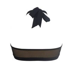 Hamade Activewear Mesh Halter Neck Top - Black