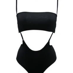 All Pole Wear Hamade Activewear High Waisted Sling Bottoms - Black