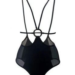 Hamade Activewear Strappy O-Ring Sling Bottoms - Black