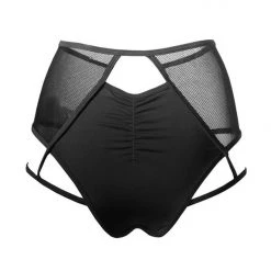 Hamade Activewear High Waisted Mesh Garter Bottoms - Black 13 Hamade Activewear High Waisted Mesh Garter Bottoms - Black