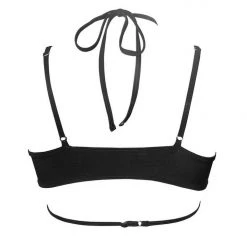 Hamade Activewear Strappy Halter Neck Top - Black