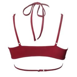 Hamade Activewear Strappy Halter Neck Top - Brick Red All Pole Wear