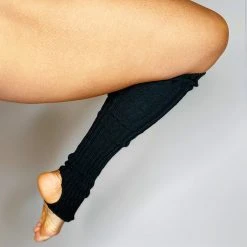 Pole Junkie Knee High Stirrup Legwarmers - Black
