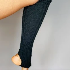 Pole Junkie Knee High Stirrup Legwarmers - Black