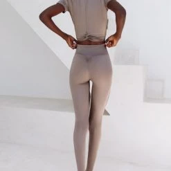 Creatures Of XIX Confession Garter Leggings - Bronzed