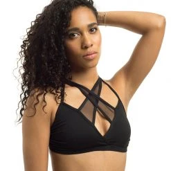 Poledancerka X-Front Top - Black