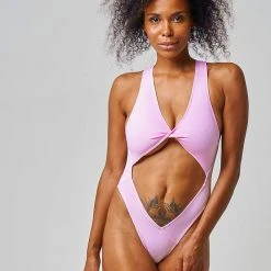 All Pole Wear Shark Polewear Benita Bodysuit - Baby Pink