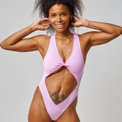 All Pole Wear Shark Polewear Benita Bodysuit - Baby Pink