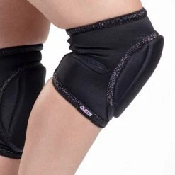 Queen Accessories Queen Kneepads - Black Sparkle New In 9 Queen Accessories Queen Kneepads - Black Sparkle New In