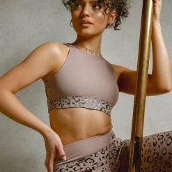 Creatures Of XIX Gecko Grip Leggings - Dusky Leopard All Pole Wear