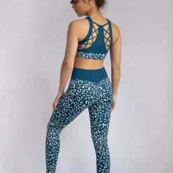 All Pole Wear Creatures Of XIX Gecko Grip Leggings - Twilight Leopard