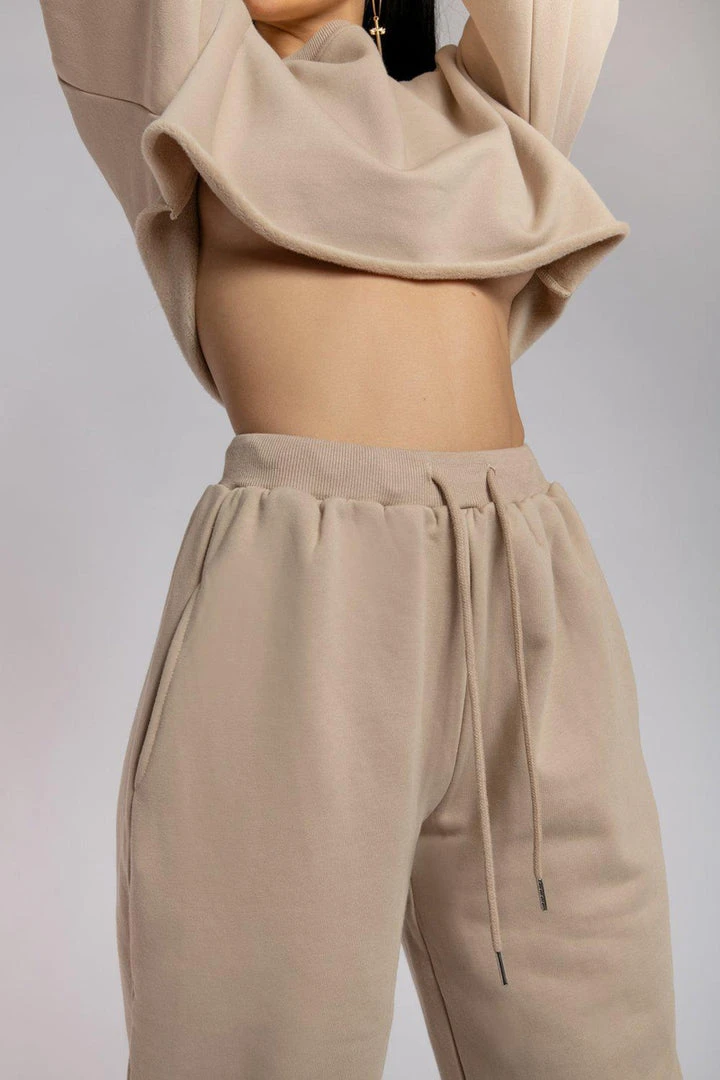 Loungewear Bottoms Creatures Of XIX Oversized Jogger Bottoms - Fawn 5 Loungewear Bottoms Creatures Of XIX Oversized Jogger Bottoms - Fawn