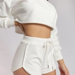 Creatures Of XIX Oversized Cropped Jumper - Ecru