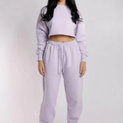 Creatures Of XIX Oversized Jogger Bottoms - Lilac Loungewear Bottoms