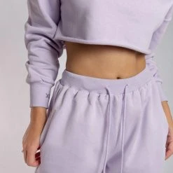 Creatures Of XIX Oversized Cropped Jumper - Lilac