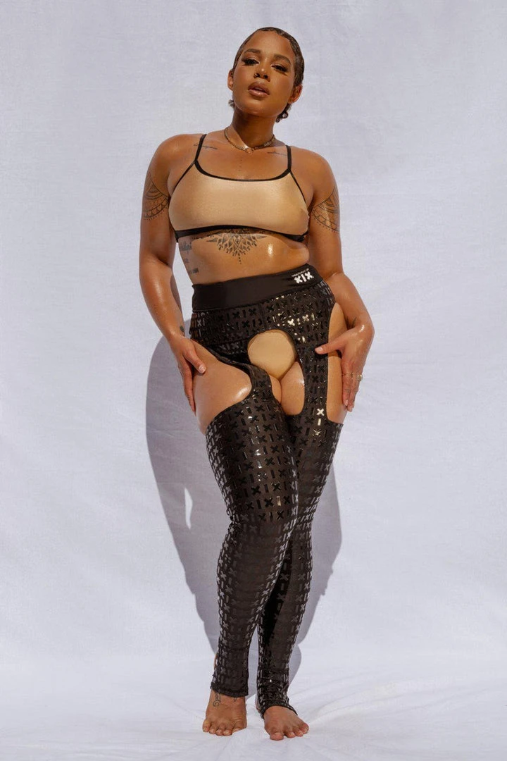 Creatures Of XIX Gecko Grip Cowgirl Leggings - Black 1 Creatures Of XIX Gecko Grip Cowgirl Leggings - Black