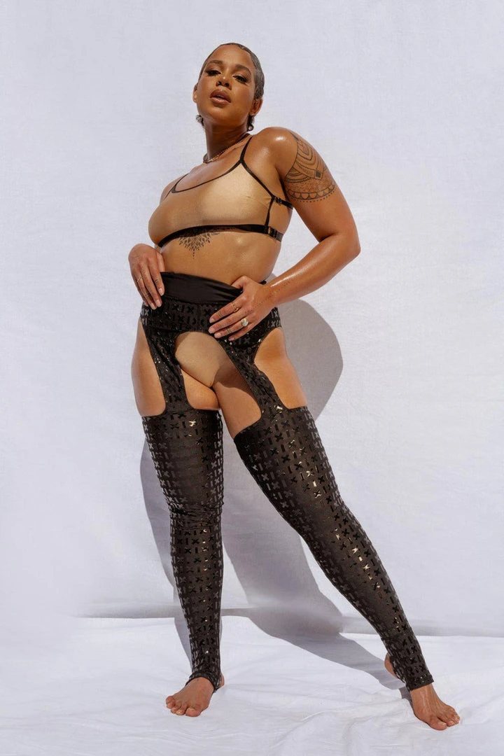 Creatures Of XIX Gecko Grip Cowgirl Leggings - Black 9 Creatures Of XIX Gecko Grip Cowgirl Leggings - Black