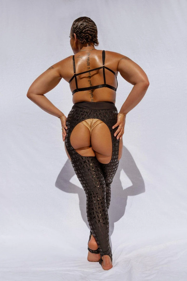 Creatures Of XIX Gecko Grip Cowgirl Leggings - Black 2 Creatures Of XIX Gecko Grip Cowgirl Leggings - Black