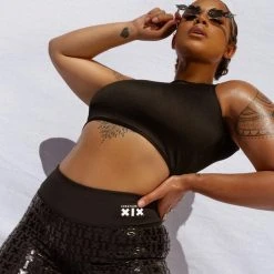 Back In Stock Creatures Of XIX Gecko Grip Leggings - Black