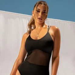 All Pole Wear Creatures Of XIX Hey Cherub Bodysuit - Onyx