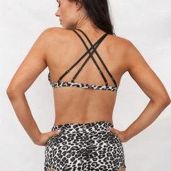Tops Lunalae Zeta Top - Grey Leopard