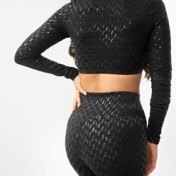 All Pole Wear Lunalae Sticky Grip Long Sleeved Top - Recycled Black 9 All Pole Wear Lunalae Sticky Grip Long Sleeved Top - Recycled Black