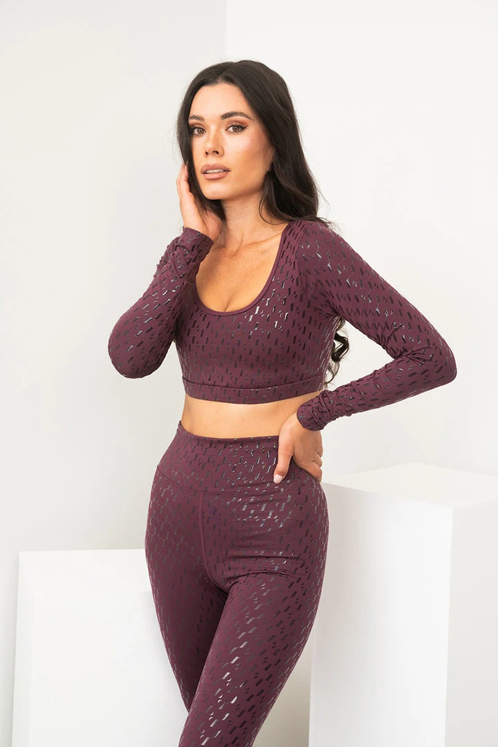All Pole Wear Lunalae Sticky Grip Long Sleeved Top - Recycled Mulberry 5 All Pole Wear Lunalae Sticky Grip Long Sleeved Top - Recycled Mulberry