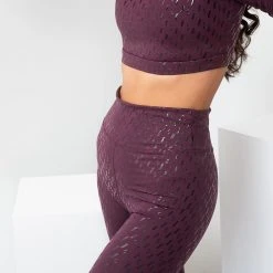 Lunalae Sticky Grip Leggings - Recycled Mulberry