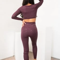 Lunalae Sticky Grip Leggings - Recycled Mulberry