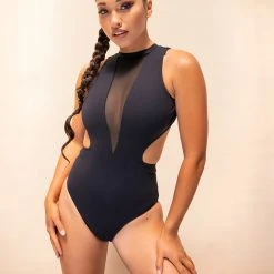 Lunalae Margot Bodysuit - Recycled Black