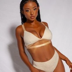 All Pole Wear Creatures Of XIX Cora Triangle Top - Champagne