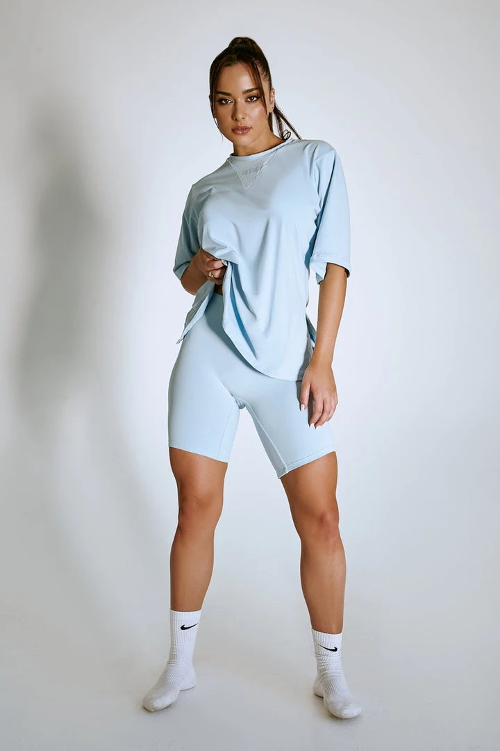 Plus Size Pole Wear Creatures Of XIX LuxLounge Oversized T-Shirt - Baby Blue 1 Plus Size Pole Wear Creatures Of XIX LuxLounge Oversized T-Shirt - Baby Blue
