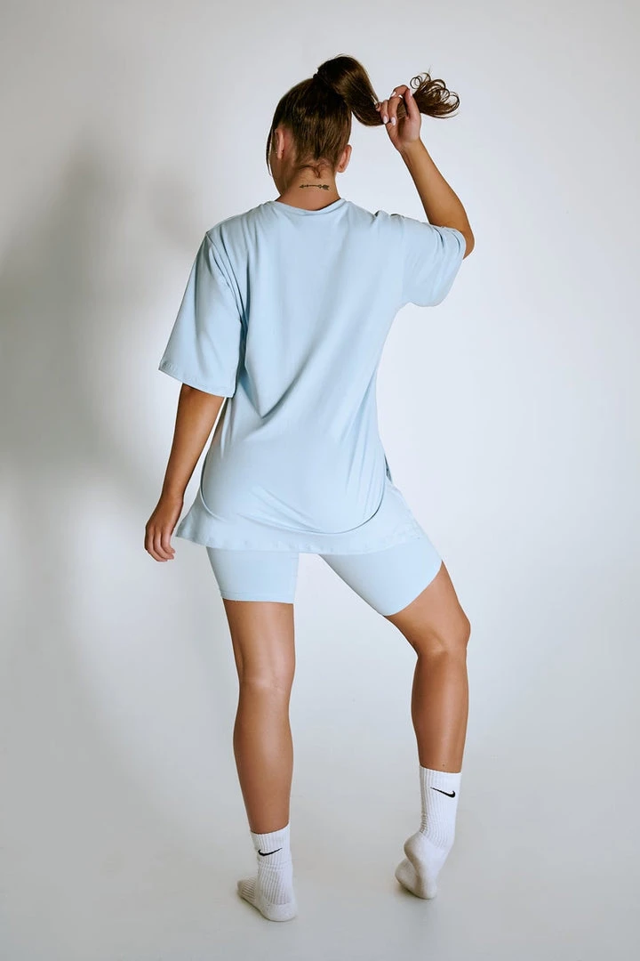 Plus Size Pole Wear Creatures Of XIX LuxLounge Oversized T-Shirt - Baby Blue 2 Plus Size Pole Wear Creatures Of XIX LuxLounge Oversized T-Shirt - Baby Blue