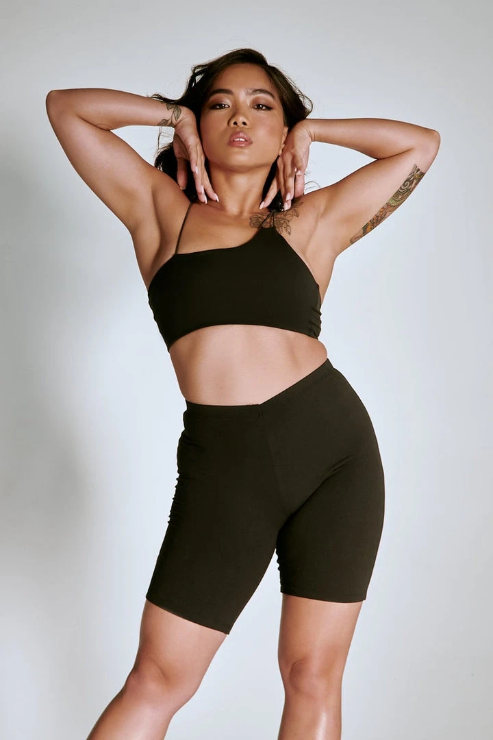 Creatures Of XIX LuxLounge One Shoulder Illusion Top - Black All Pole Wear 3 Creatures Of XIX LuxLounge One Shoulder Illusion Top - Black All Pole Wear