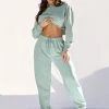 Plus Size Pole Wear Creatures Of XIX Oversized Jogger Bottoms - Sage