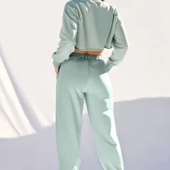 Plus Size Pole Wear Creatures Of XIX Oversized Jogger Bottoms - Sage