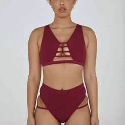 Creatures Of XIX LA Bottoms - Ribbed Plum