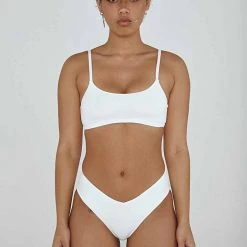 Creatures Of XIX The Hills Bottoms - Ribbed White All Pole Wear