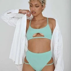 Creatures Of XIX The Hills Raree Top - Ribbed Mint