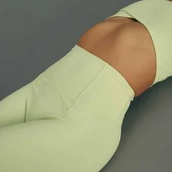 All Pole Wear Creatures Of XIX Move It Ribbed Corset Leggings - Appletini