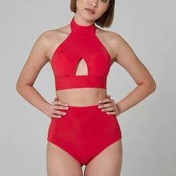 All Pole Wear Shark Polewear High Waist Shorts - Red