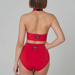 All Pole Wear Shark Polewear High Waist Shorts - Red