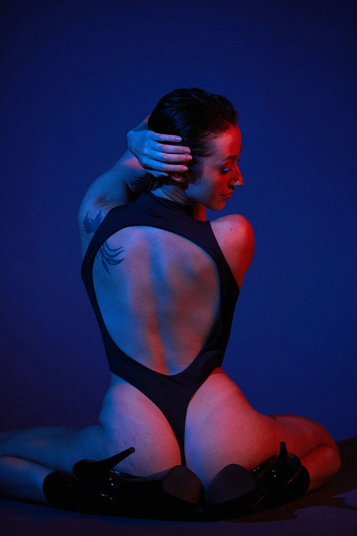 Rolling Electric Bodysuit - Black/Neon Pink All Pole Wear 2 Rolling Electric Bodysuit - Black/Neon Pink All Pole Wear