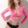 RAD Ballet Cardigan - Velvet Neon Pink All Pole Wear