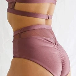 Tatiana Activewear Lucia Shorts - Mauve All Pole Wear